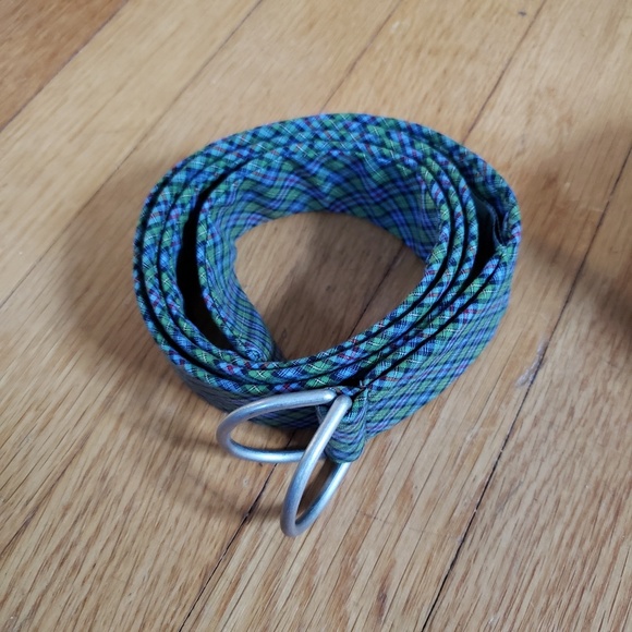 🥳HOST PICK🥳 LLBean cotton plaid belt, M/L - Picture 1 of 6